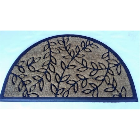 Made4Mansions Leaf Pattern Coir Door Mat MA3024997